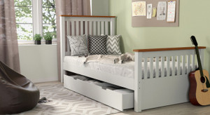 Urban Ladder Athens Solid Wood Single Bed With Storage