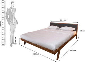 Dream Furniture Solid Wood King Bed