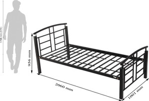 godrej single steel cot price