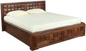 HomeTown Woodrow Solid Wood King Bed With Storage