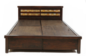 Dream Furniture Solid Wood King Bed With Storage