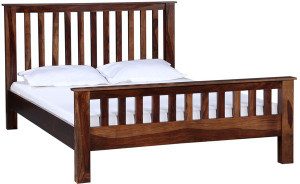 Home Edge Solid Wood Queen Bed