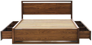 Dream Furniture Solid Wood King Bed With Storage