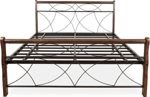FurnitureKraft Monaco Metal Queen Bed