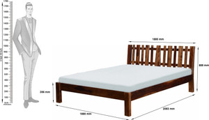 Dream Furniture Solid Wood King Bed