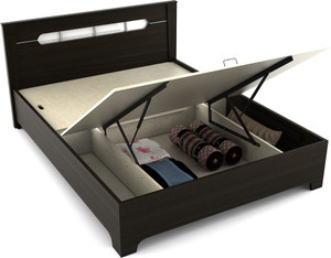 Spacewood Engineered Wood Queen Bed With Storage