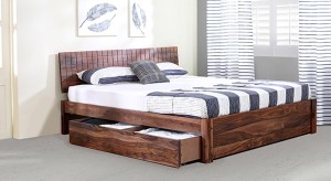 Urban Ladder Valencia Solid Wood King Bed With Storage