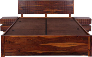 Evok Imperial Solid Wood King Bed With Storage
