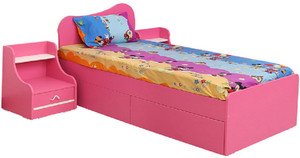 RAWAT Engineered Wood Single Bed With Storage