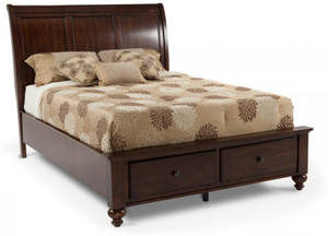 Dream Furniture Solid Wood King Bed With Storage