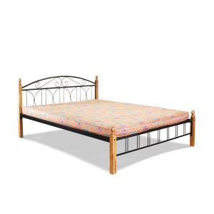 FurnitureKraft Georgia Metal King Bed