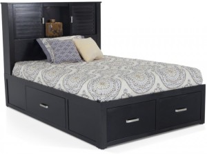 Dream Furniture Solid Wood King Bed With Storage