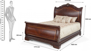 Dream Furniture Solid Wood King Bed