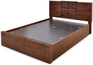 @home by Nilkamal Monalisa Solid Wood King Bed With Storage