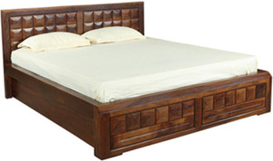 HomeTown Woodrow Solid Wood Queen Bed With Storage