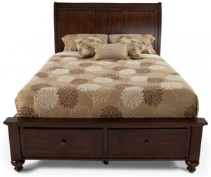Dream Furniture Solid Wood Queen Bed With Storage