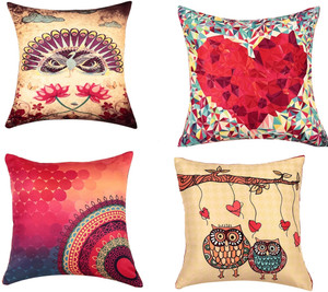 SEJ by Nisha Gupta Printed Cushions Cover