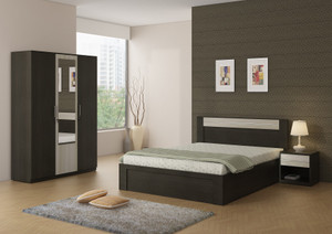 SPACEWOOD Engineered Wood Bed Side Table Wardrobe Price in
