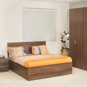 Godrej Interio Engineered Wood Bed Side Table Wardrobefinish Color Cincinnati Walnut