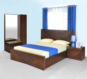 Bed with dressing table price hot sale
