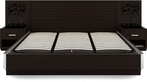 Spacewood Engineered Wood King Bed With Storage