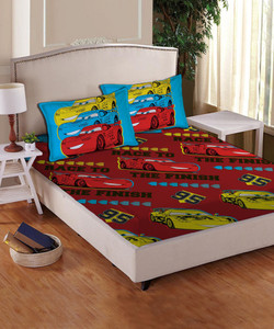 Disney Cotton Cartoon Double Bedsheet 1 X Double Bedsheet 224cm X