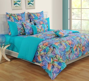 Swayam Cotton Floral King Sized Double Bedsheet 1 Extra Large