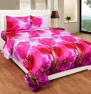 Super India Polycotton 3d Printed Double Bedsheet 1 Double Bed