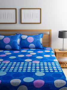 Raymond Cotton Abstract Double Bedsheet 