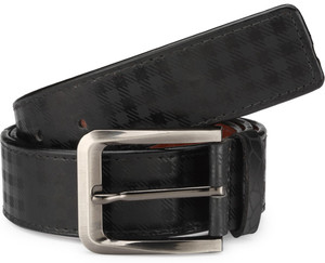 TSX Men Casual, Formal, Party, Evening Black Artificial Leather Belt