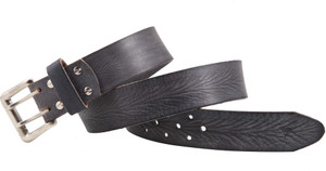 Kangoo Men Casual Black Genuine Leather Belt
