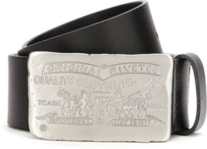 LEVI S Men Black Genuine Leather Belt Black Price in India Flipkart