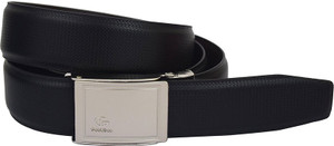 LEE O Men Black Genuine Leather Reversible Belt