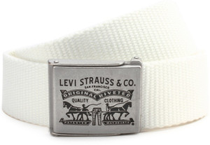Levi's Men White Canvas Belt