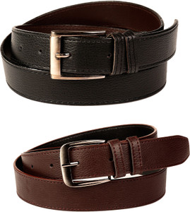 Calibro Boys Formal, Casual, Party Black, Brown Texas Leatherite, Artificial Leather Belt