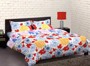 Home Expressions USA Polycotton Floral Double Bedsheet