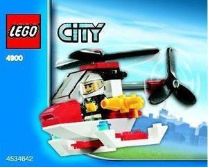 Lego City Mini Set 4900 Fire Helicopter Bagged (34 Pieces)