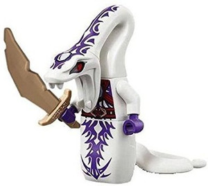 Lego Ninjago Minifigure - Pythor P. Chumsworth Serpentine White Snake (70750)