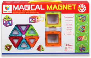Building Mart 20 Piece Magical Magnetic Building Blocks Learning Toy Set
