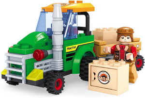 Fun Blox Farm Tractor With Farmer 103Pcs