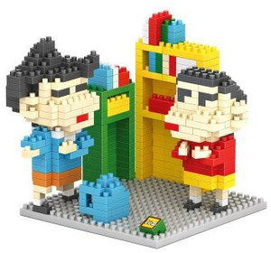 LOZ Gooband®LOZ Nanoblock Crayon Shin-chan Collection Compatible Nano Block Parent-child Games Blocks Children's Educational Toys C