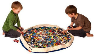 Swoop Bags Original Toy Storage Bag + Playmat, BLUE