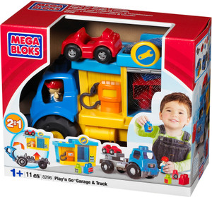 Mega Bloks Play n Go Garage Truck 11 Pcs Play n Go Garage