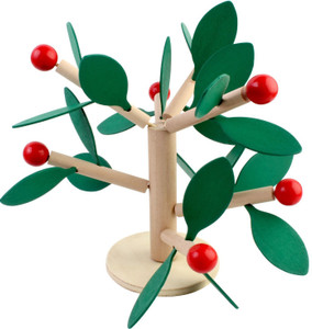 Pigloo Small Fruit Tree Wooden Toy Building Blocks for Kids Ages 3+ Years