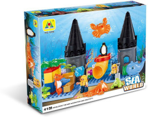 Toys Bhoomi Underwater Sea World Building Block Set - 41 Pieces