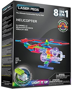 Laser Pegs 8-In-1 Helicopter Building Set