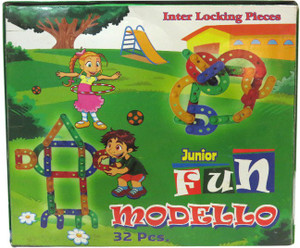 DCS Modello Inter Locking Pieces(32Pcs,Multicolor)