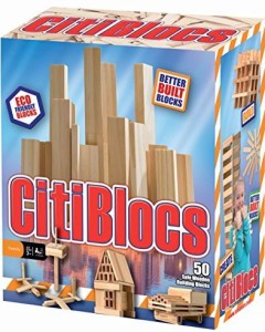 Citi Blocs 50-Piece Natural-Colored Building Blocks