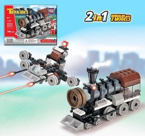 Brictek Building Blocks Train Series 2 In 1 Building Set Brictek (11701)