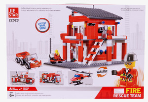Planet of Toys Fire Rescue Team Building Blocks (558 Pcs)